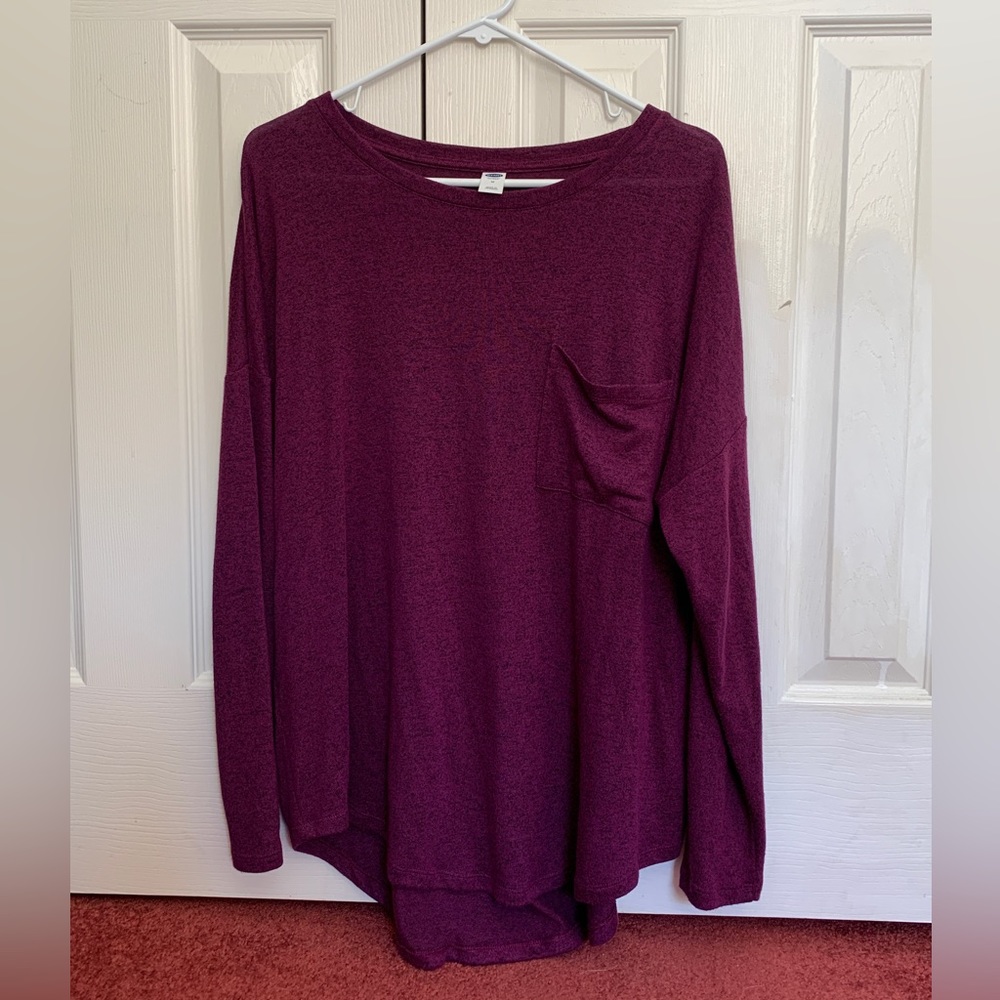 Old Navy | Long Sleeve Slouchy blouse with front pocket
